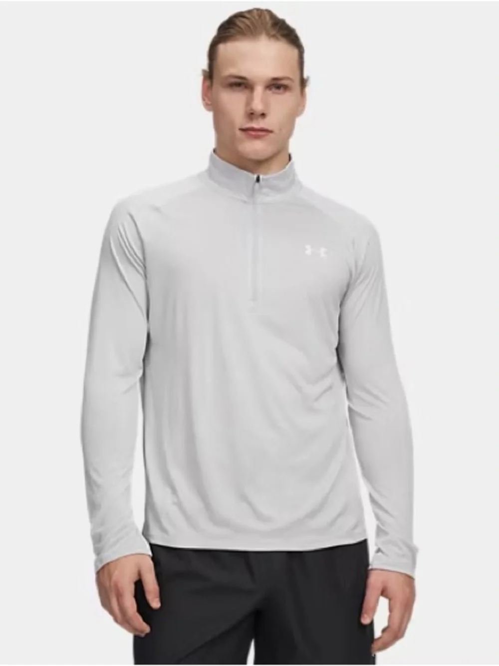 Under Armour Gray 1/2 Zip Long Sleeve